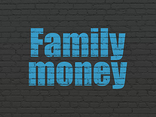 Image showing Banking concept: Family Money on wall background