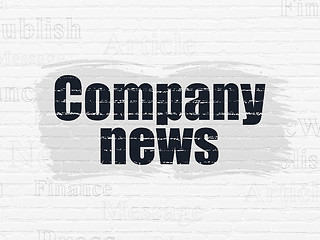 Image showing News concept: Company News on wall background