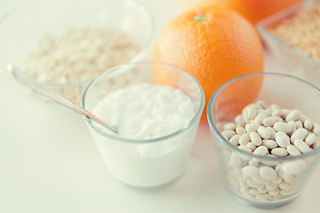 Image showing close up of food ingredients on table