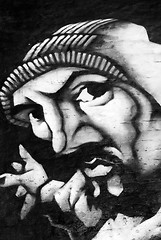 Image showing Graffiti portrait