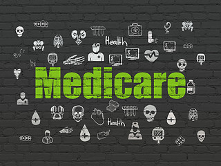 Image showing Healthcare concept: Medicare on wall background