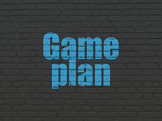 Image showing Finance concept: Game Plan on wall background