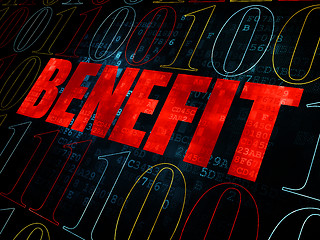 Image showing Business concept: Benefit on Digital background