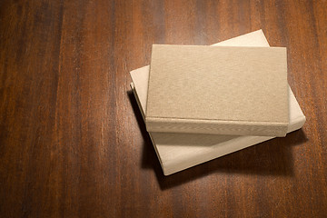 Image showing stack of  books on the table