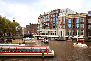 Image showing AMSTERDAM, THE NETHERLANDS - AUGUST 19, 2015: View on Hotel de l