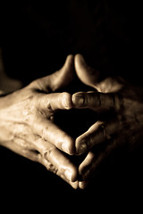 Image showing Senior hands