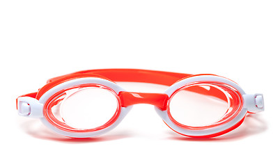 Image showing Goggles for swimming on white