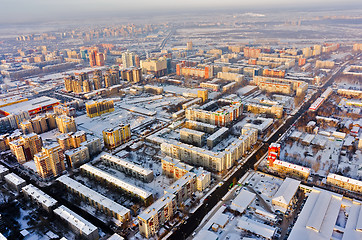 Image showing View on Holodilnaya street district. Tyumen.Russia