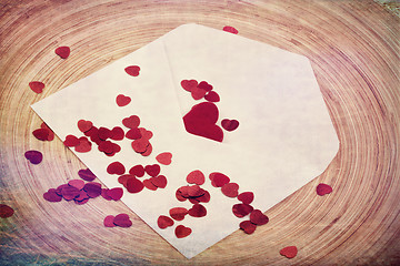 Image showing valentine concept with hearts