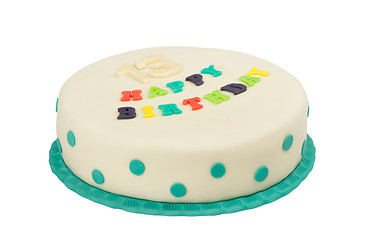 Image showing birthday cake with text happy birthday