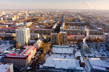 Image showing Residential buildings and boiler. Tyumen. Russia