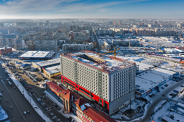 Image showing Construction site of business center in Tyumen