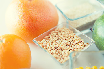 Image showing close up of food ingredients on table