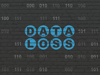 Image showing Information concept: Data Loss on wall background