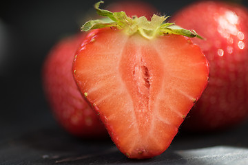 Image showing Fresh ripe strawberry