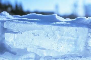 Image showing ice cube closeup