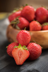 Image showing Fresh ripe strawberry