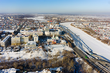 Image showing View on historical center of Tyumen. Russia