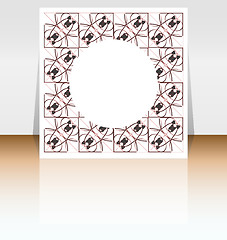 Image showing Presentation of flyer design content background. editable vector illustration