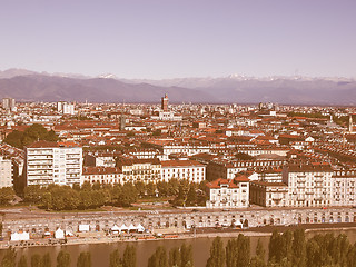 Image showing Turin view vintage