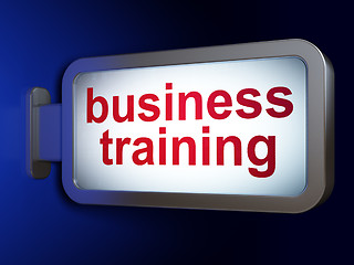 Image showing Learning concept: Business Training on billboard background