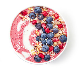 Image showing breakfast smoothie bowl