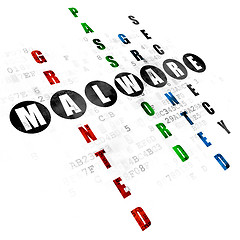 Image showing Privacy concept: Malware in Crossword Puzzle