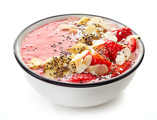 Image showing bowl of breakfast smoothie