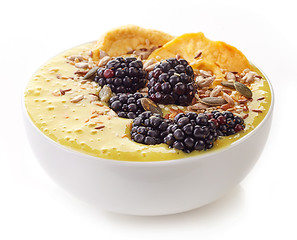 Image showing breakfast smoothie bowl