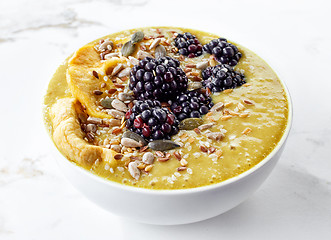 Image showing breakfast smoothie bowl