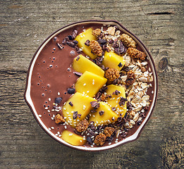 Image showing breakfast smoothie bowl