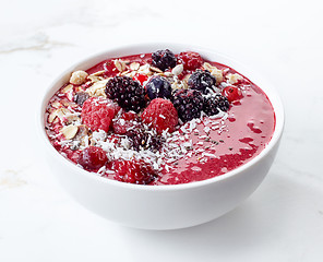 Image showing breakfast smoothie bowl