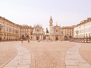 Image showing Piazza San Carlo vintage