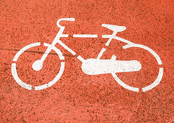 Image showing  Bike sign vintage