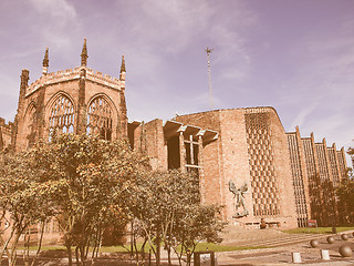Image showing Coventry Cathedral vintage