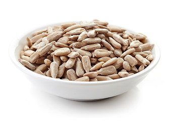 Image showing bowl of sunflower seeds