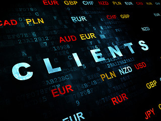 Image showing Business concept: Clients on Digital background