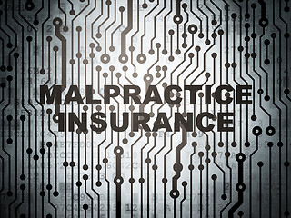 Image showing Insurance concept: circuit board with Malpractice Insurance