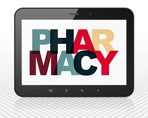 Image showing Health concept: Tablet Pc Computer with Pharmacy on  display