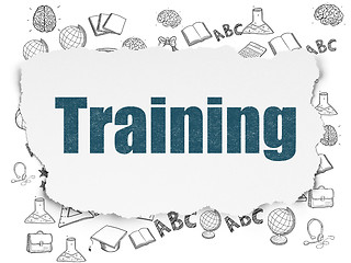 Image showing Education concept: Training on Torn Paper background