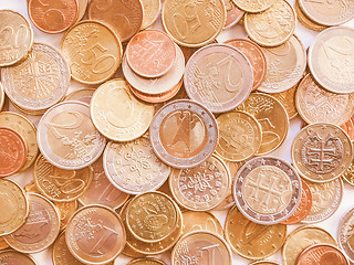 Image showing  Euro coin vintage