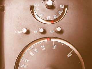 Image showing  Vintage radio vintage