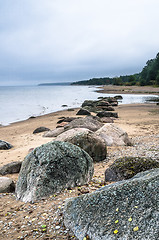Image showing Rocky beach on the Gulf of Finland. Sillamae, Estonia