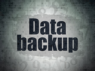 Image showing Data concept: Data Backup on Digital Paper background