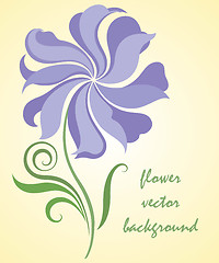 Image showing Abstract flower vector illustration