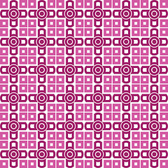 Image showing Seamless wallpaper. purple geometric repetitive print