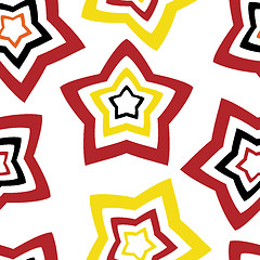 Image showing Seamless wallpaper. repetitive print with stars