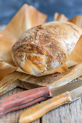 Image showing Parchment with Italian ciabatta.