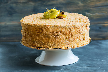 Image showing Cake with caramel apples.