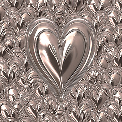 Image showing silver heart